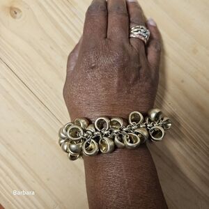 Lia Sophia Retired "Cha, Cha Cha" Gold-tone Chunky Bracelet